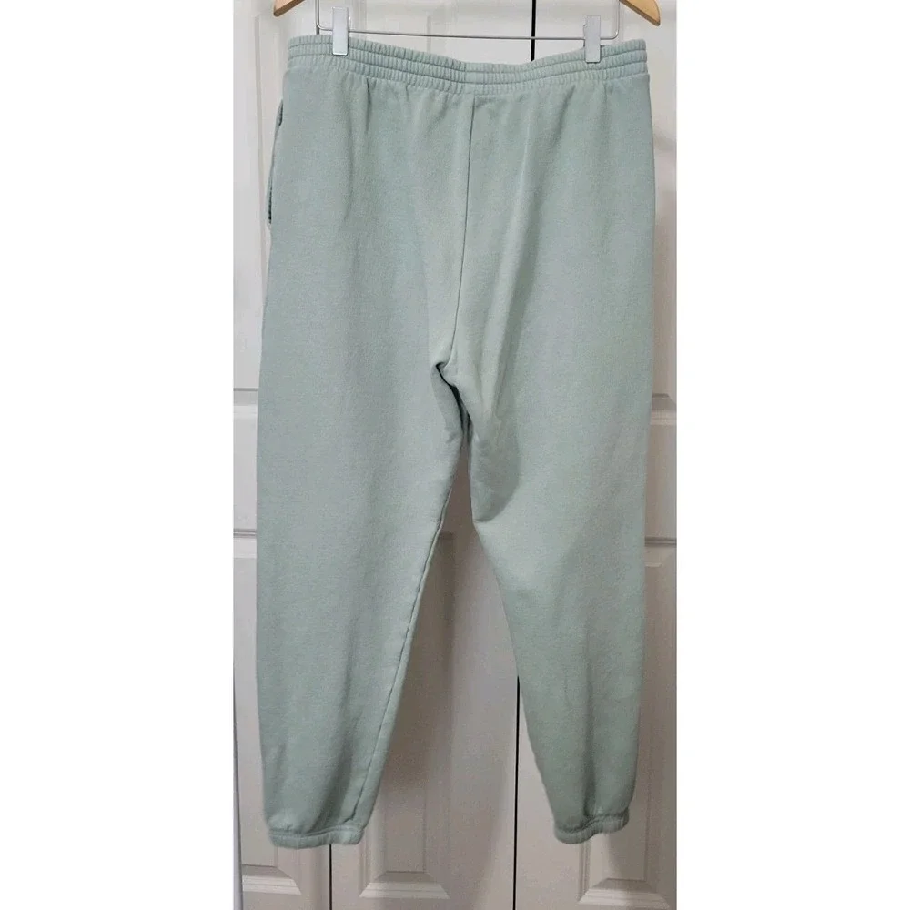 VICTORIA'S SECRET PINK Green Jogger Pocket Drawstring Sweatpants Size L - Picture 4 of 6